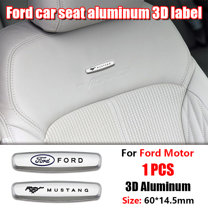 Heavy Equipment Logo - 1/2Pcs 3D Heavy Metal Car Seat
