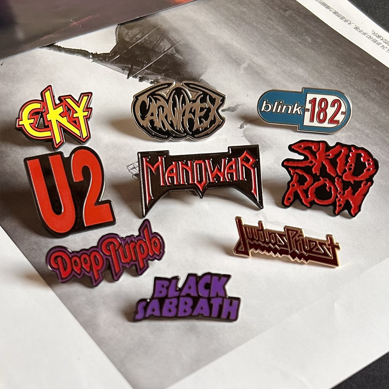Heavy Equipment Logo - Rock Band Logo Metal Badge Music