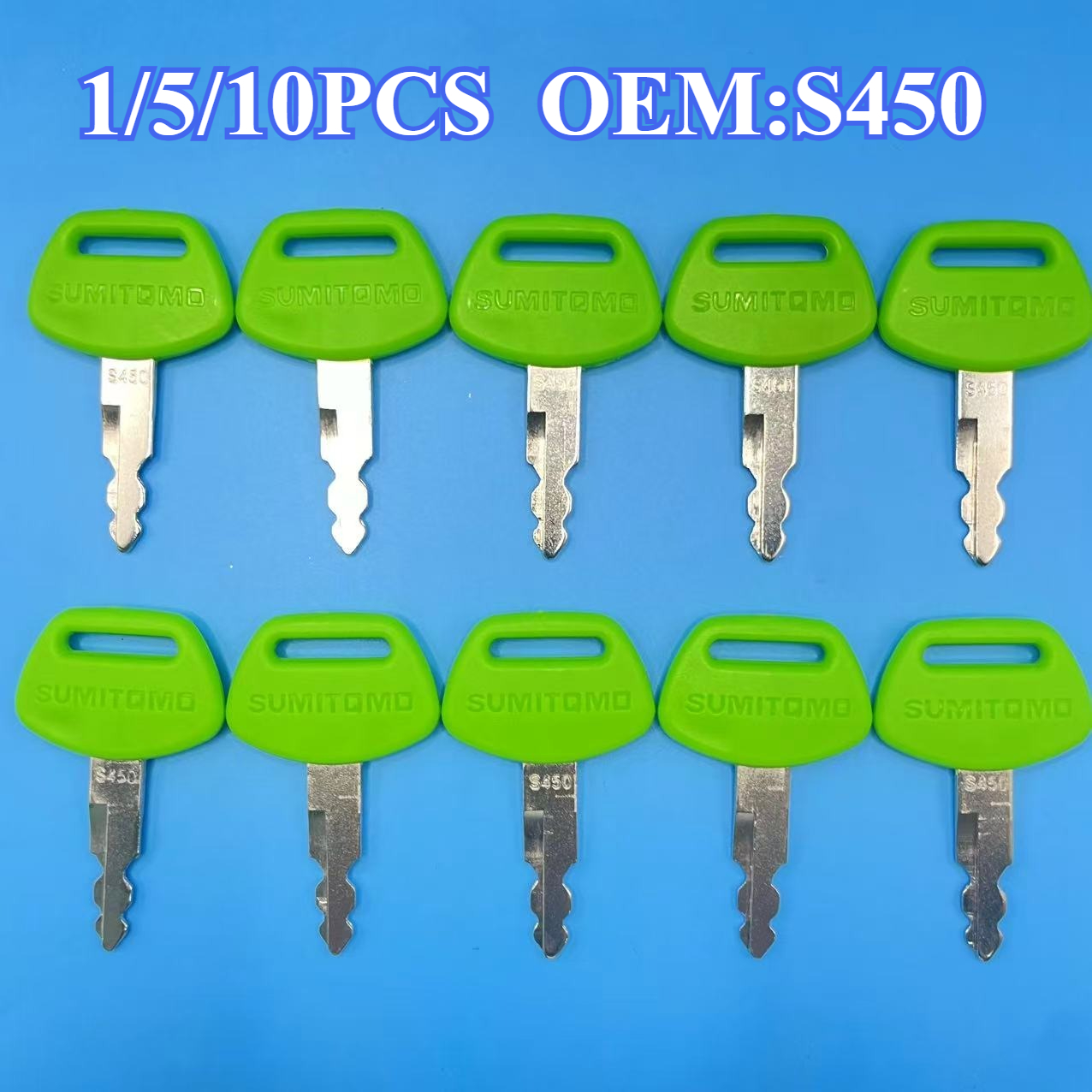 1/5/10PCS Green S450 Excavator - Heavy Equipment Logo recension och pris
