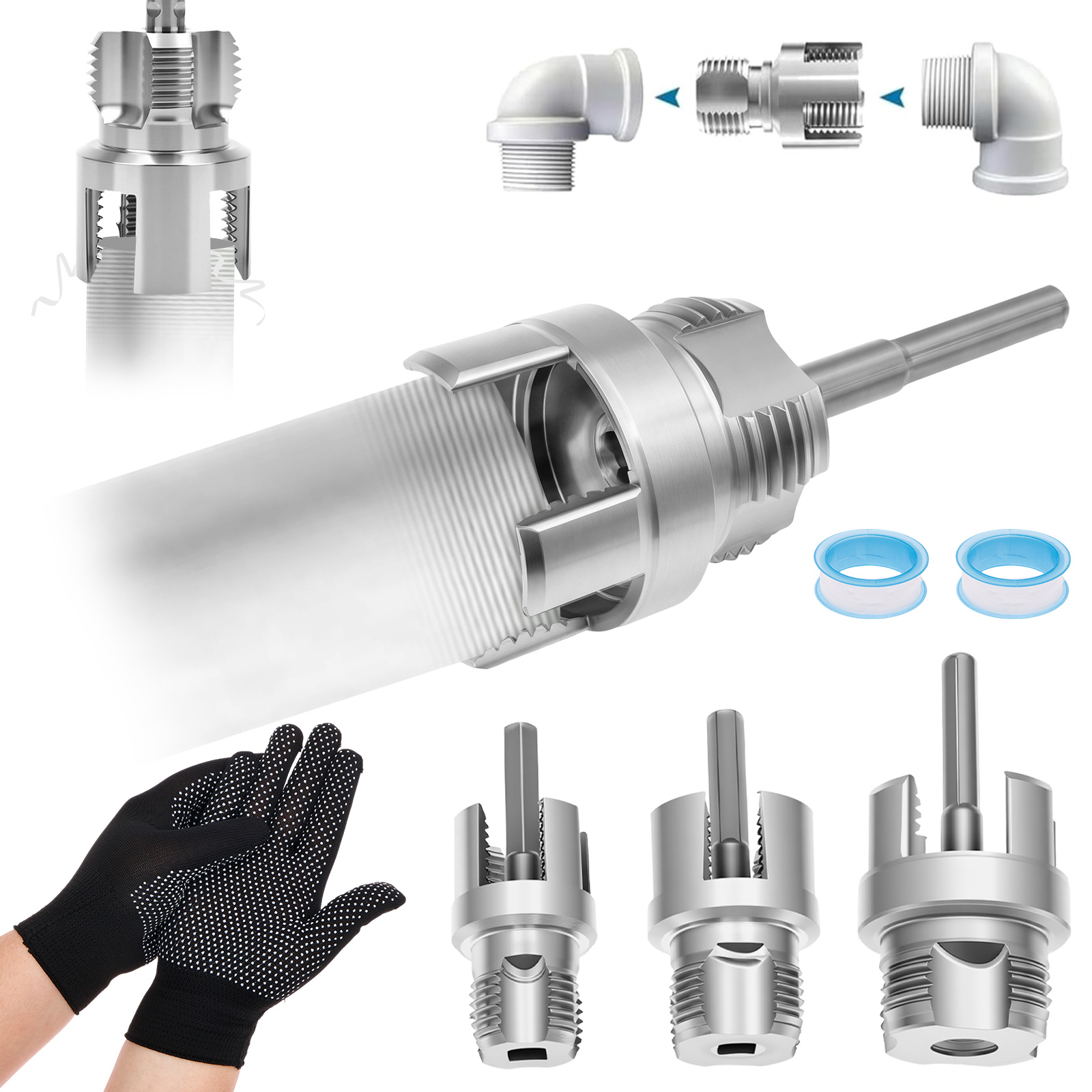 4 in 1 Water Pipe Thread Cutti - Pipe Threading Machine recension och pris