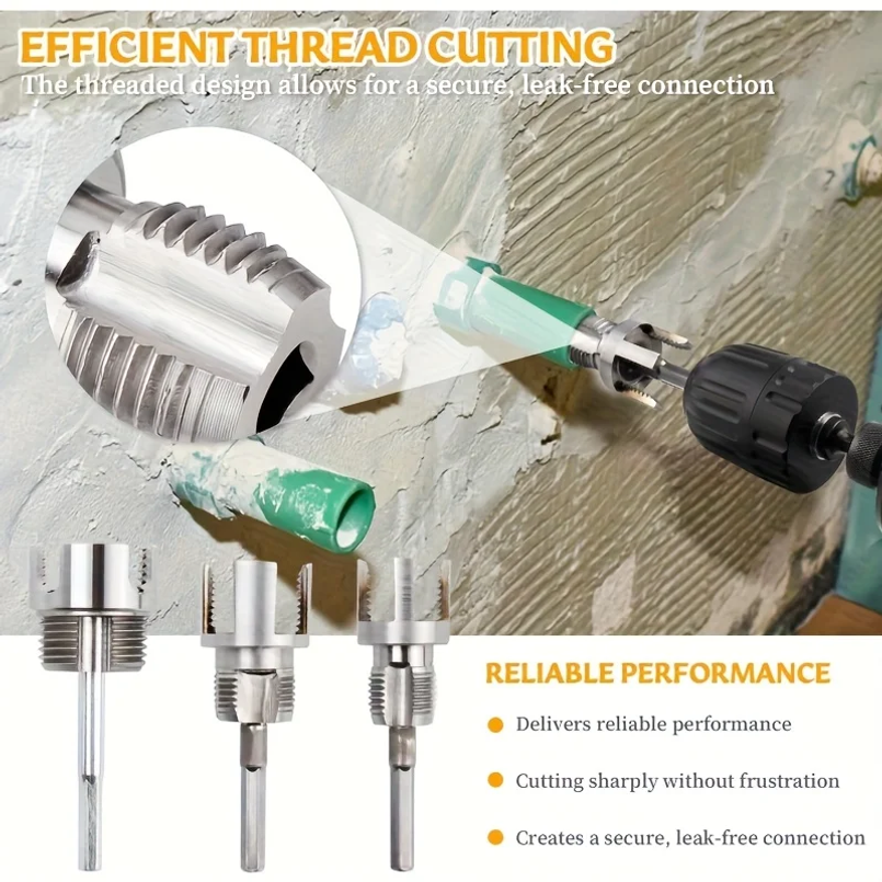 3pcs Heavy-Duty PVC/Plastic Pi - Pipe Threading Machine recension och pris