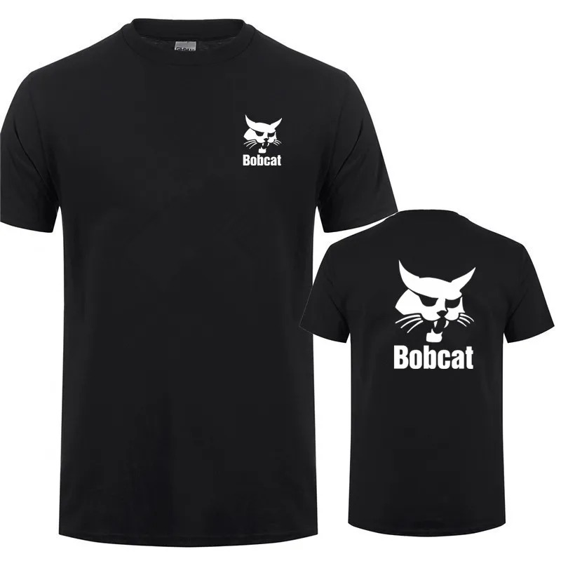 Bobcat T Shirt Summer Men Shor - Heavy Equipment Logo recension och pris