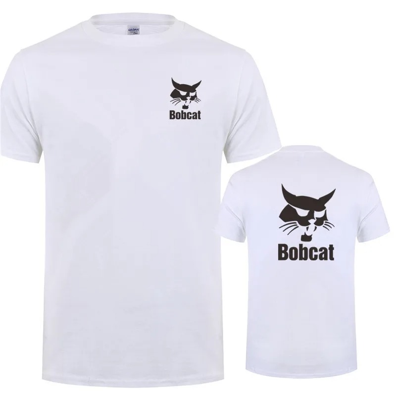 Bobcat T Shirt Summer Men Shor - Heavy Equipment Logo recension och pris