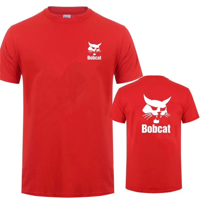 Bobcat T Shirt Summer Men Shor - Heavy Equipment Logo recension och pris