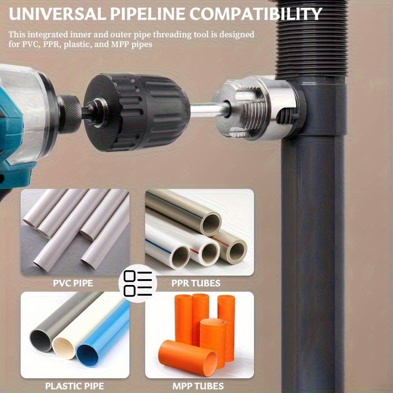 3pcs Heavy-Duty PVC/Plastic Pi - Pipe Threading Machine recension och pris